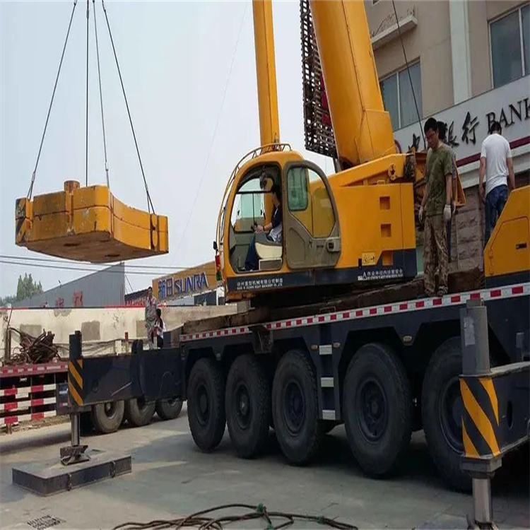 庐山当地吊车出租|机器吊装|75吨|工厂搬迁服务